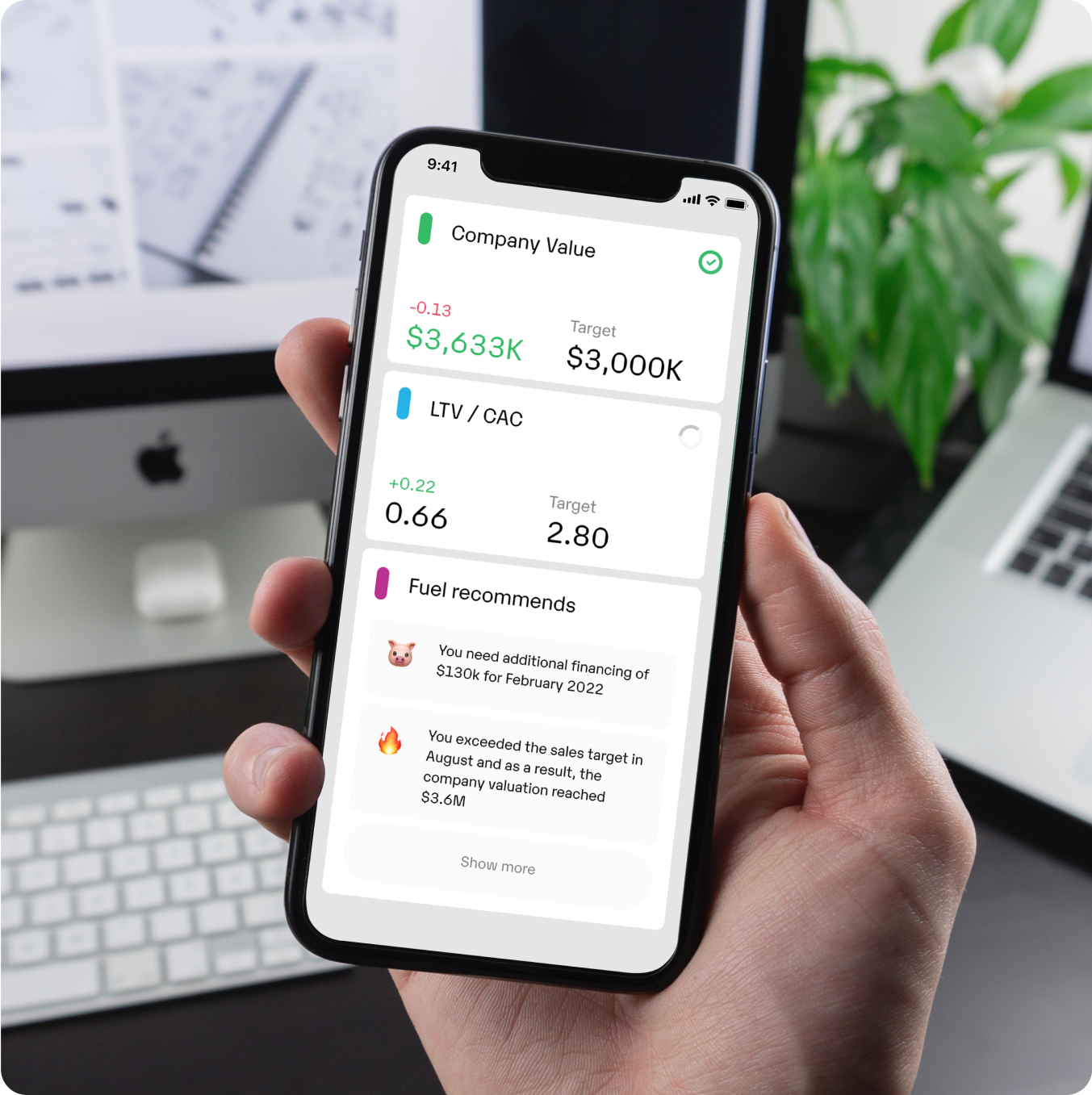 Powerful dashboards and financial services for professional service businesses
